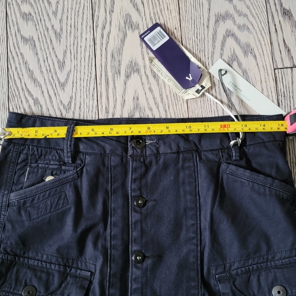 G-Star Raw Navy Cargo Skirt sz26 - Picture 6 of 11
